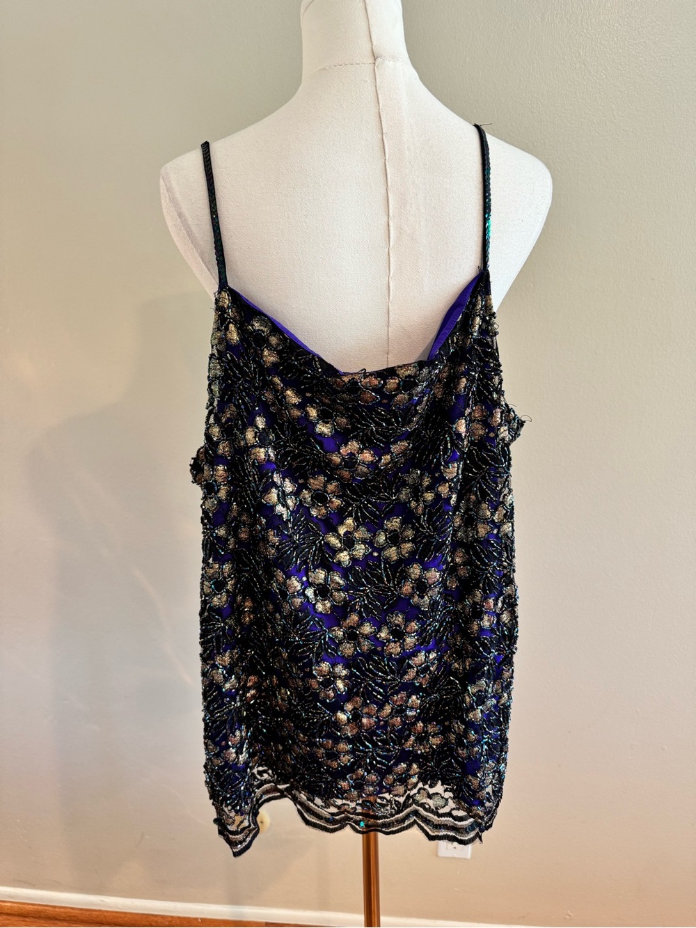 Vintage Beaded Silk Top - Picture 3 of 12